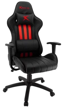 Геймерське Ігрове крісло на колесах Xtrike GC-905 для геймера регульоване та ергономічне ортопедичне крісло для гри | Чорно-червоний