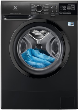 Пральна машина Electrolux фронтальна, 6кг, 1000, A+++, 41см, дисплей, чорний (EW6S406BXU)