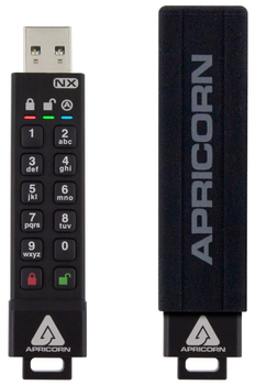 Флеш пам'ять Apricorn Aegis Secure Key 3NX 64GB USB 3.2 Black (ASK3-NX-64GB)