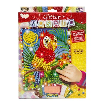 Креативное творчество "Блестящая мозаика: Parrot" БМ-02-06, 20.6х26 см