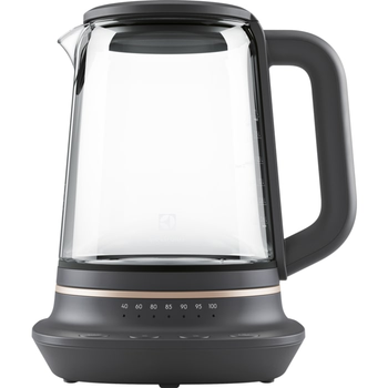 Электрочайник Electrolux 1.7л, Strix, стекло, заварник, поддержка температуры, черный (E7GK1-8BP)