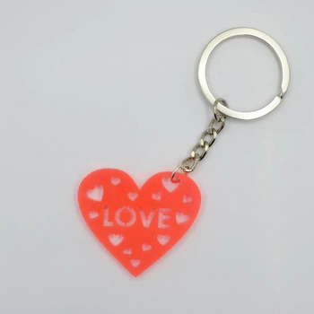 Брелок светящийся Magic Shine Сердце Love Красный (4.11-11)