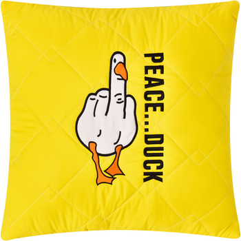Подушка декоративная IDEIA Антиаллергенное волокно Peace Duck Боевой гусь с вышивкой 40х40 см (2200004858722_1)