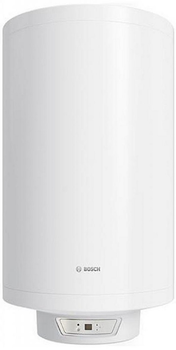 Водонагрівач електр. BOSCH круглий Tronic 8000T, 50л, 1,6кВт, сухий тен, ун. монтаж, електр. кер-ння, C, білий (7736503146)