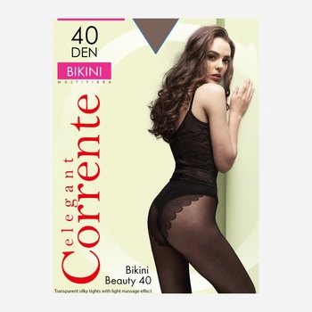 Колготы 40 Den женские Corrente BIKINI 40 р.3 Серо-коричневые (2140402743612)