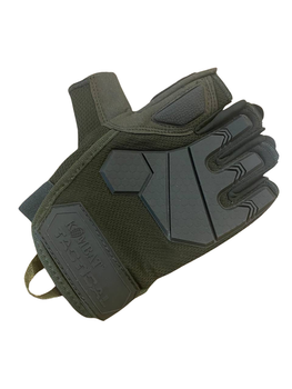 Рукавички тактичні KOMBAT UK Alpha Fingerless Tactical Gloves S оливковий