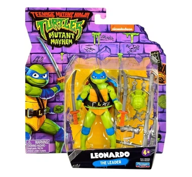 Фигурка Playmates Леонардо с м\ф Черепашки ниндзя Погром мутантов, 12 см - TMNT, Nickelodeon