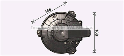 TO8751 AVA Вентилятор салону LEXUS RX/TOYOTA CAMRY (вир-во AVA) Ava (TO8751)