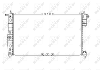 Радіатор, система охолодження двигуна NRF 53649 NRF (53649)