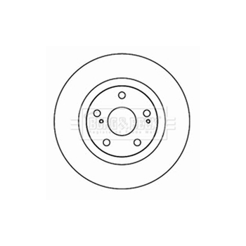 BBD4606 BORG & BECK - Диск гальмівний (2 шт) Borg & Beck (BBD4606)