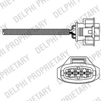 ES20314-12B1 Delphi Лямбда зонд Opel Combo/Astra H 1.4 04- Delphi (ES2031412B1)