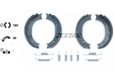 91055100 TEXTAR Гальмівні колодки до барабанів Textar (91055100)