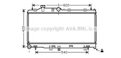 SU2065 AVA Радіатор охолодження двигуна LEGACY4/OUTB 20/25 MT 03- (Ava) Ava (SU2065)