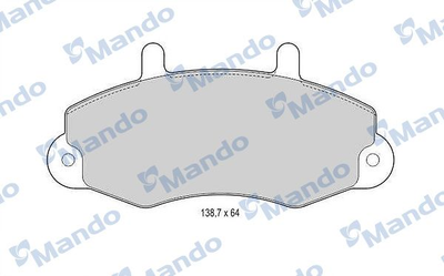 MBF015009 MANDO Гальмівні колодки до дисків Mando (MBF015009)