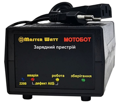Автоматичний ЗП для акумулятора MONOBOT-60, 60 V, (12-20Ah) (MF, WET, AGM, GEL), 160-245V, Струм заряду 2.2A, роз'єм С13