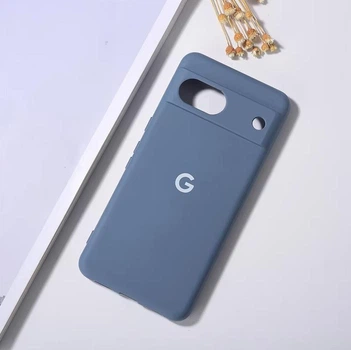 Чохол з лого "Google" з мікрофіброю Google Pixel 7a Сірий
