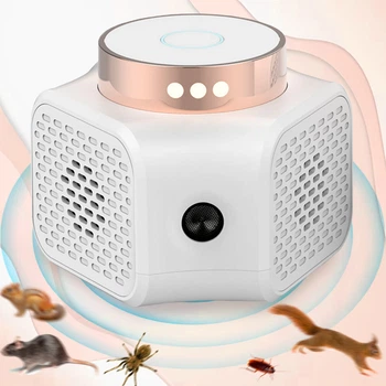 Отпугиватель Ультразвуковой мышей, крыс, грызунов и насекомых Ultrasonic UR02 Мощный Безопасный и Бесшумный