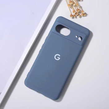 Чохол з лого "Google" з мікрофіброю Google Pixel 7 Сірий