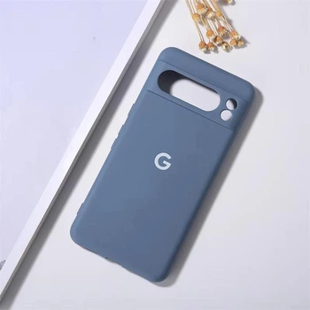 Чохол з лого "Google" з мікрофіброю Google Pixel 8 Pro Сірий