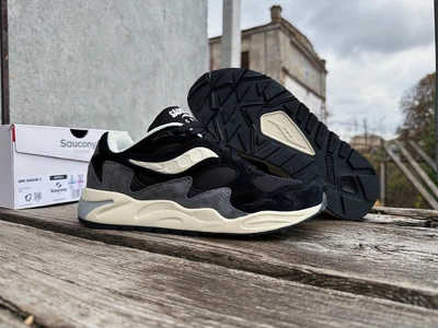 Кроссовки мужские Saucony Grid Shadow 2 S70772-4 45 (11 US) 29 см Black черный (11111771)