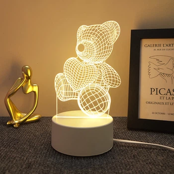 3D світильник нічник Sleep Lamp Teddy Bear