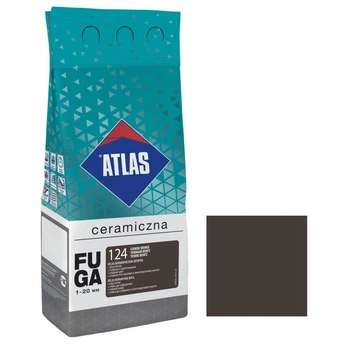 Фуга для плитки керамічна ATLAS CERAMICZNA 1-20 мм 124 темний венге 2 кг