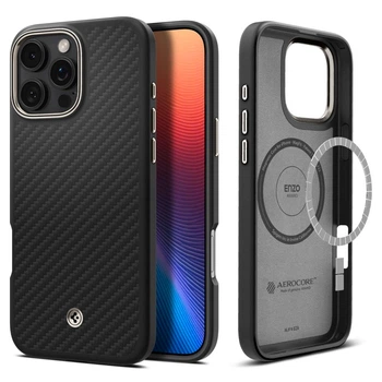 Чехол Spigen Enzo Aramid MagFit для iPhone 16 Pro Black Natural (ACS08508)