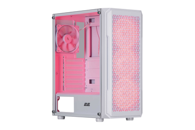 Корпус 2E Gaming Hexagon G338W без БЖ 2xUSB3.0, 1xUSBType-C, 3x120мм ARGB, 1x120мм, VGA 330мм, LCS ready, HUB, TG Side Panel, ATX, білий (2E-G338W)
