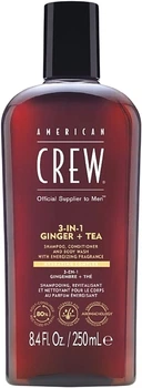 Засіб 3 в 1 для догляду за волоссям та тілом - American Crew Official Supplier To Men 3 In 1 Ginger + Tea Shampoo Conditioner And Body Wash 450ml (1324996-11755533)