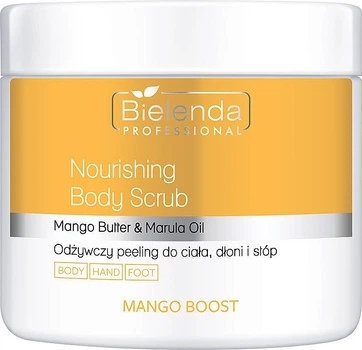 Поживний пілінг для тіла, рук та ніг - Bielenda Professional Mango Boost Nourishing Body Scrub 550g.