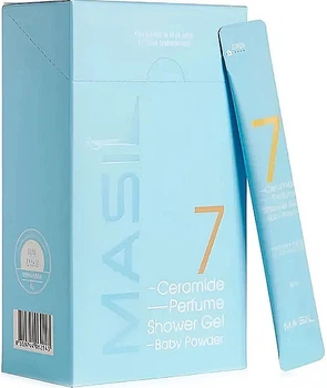 Гель для душа с ароматом детской присыпки - Masil 7 Ceramide Perfume Shower Gel Baby Powder (пробник) 20x8ml (1361280-22478706)
