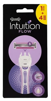 Бритва с 4 сменными кассетами - Wilkinson Sword Intuition Flow (1359332-15941556)