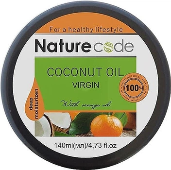 Натуральное кокосовое масло для тела, с эфирным маслом иланг-иланга - Nature Code Coconut Oil Virgin 140ml (1146789-1530327-2)