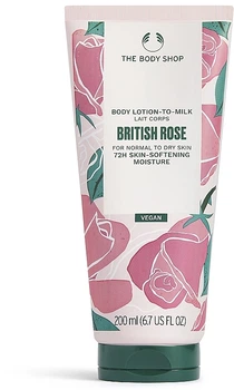 Лосьон для тела "Британская роза" - The Body Shop British Rose 72h Skin Softening Moisturiser Body Lotion-to-Milk 200ml (1146861-31338577)