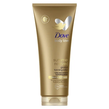 Лосьйон-автозасмага для тіла від середнього до темного - Dove Body Love Summer Revived Medium To Dark 200ml (680393-16977017)