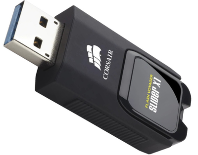 Флеш память USB Corsair Voyager Slider X1 64GB USB 3.0 Type-A Black (CMFSL3X1-64GB)