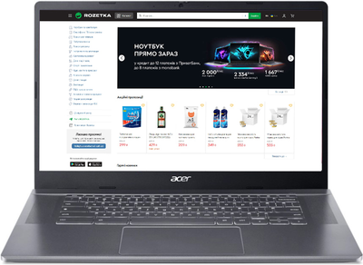 Ноутбук Acer Chromebook Plus 515 "с Google AI" CB515-2H-57M9 (NX.KNUEU.004) Steel Gray