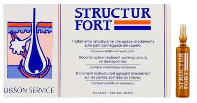 Восстанавливающие ампулы Dikson Structur Fort для тонких волос 10 шт х 12 мл (8000836151046)