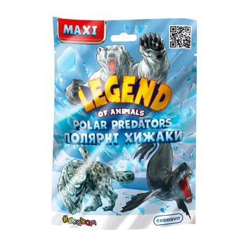 Стретч-іграшка у вигляді тварини серії "LEGEND OF ANIMALS МАКСІ" - ПОЛЯРНІ ХИЖАКИ (у диспл.)