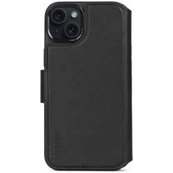 Кожаный чехол-кошелек Decoded Leather Detachable Wallet Case Black для iPhone 15 Plus (D24IPO15PLDW5BK)