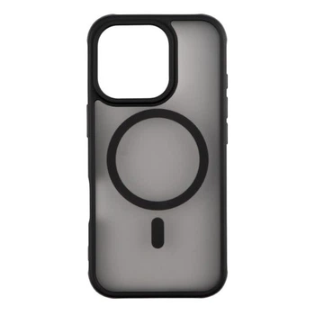 Прозрачный чехол Monblan Magnetic Crystal Case with MagSafe Black для iPhone 16 Pro