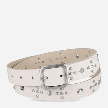 Ремень женский Levi`s 887904932 XL (119 см) Бежевый (1159816188)