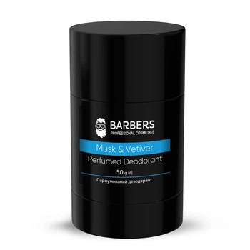 Парфюмированный дезодорант Musk & Vetiver Barbers 50 г 4823109408425