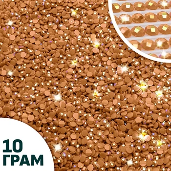 Стразы для Мозаики Голограммные Round SHLab (10 грамм) Terracotta (38222-12)