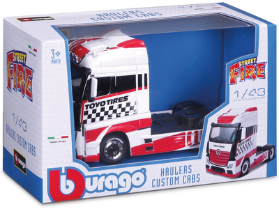 Вантажівка BBurago Mercedes Benz Actros Gigaspace 18-32201 Червона (4893993322015)