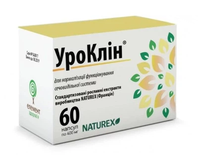 Дієтична добавка Уроклін Елемент здоров'я капсули по 400 мг №60
