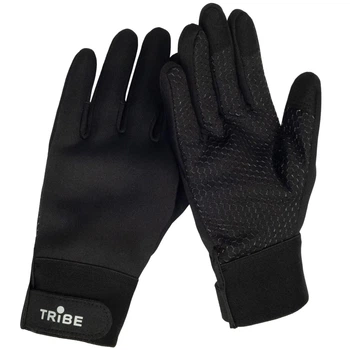 Універсальні осінньо-зимові рукавички Tribe Wind Gloves. L/9; Сенсор; Водовідштовхувальні. Антиковзні. Neoprene. Чорний