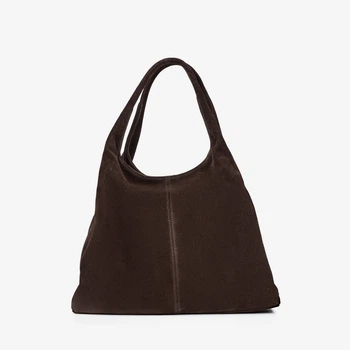 Сумка женская замшевая тоут средняя Regina Notte Tote 3790 Шоколад