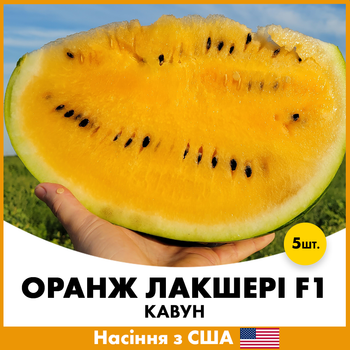 Арбуз Lark Seeds Оранж Лакшери F1, 5 шт