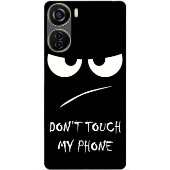 Чехол силиконовый бампер Candy для ZTE Nubia NEO 5G с рисунком Глаза Dont touch my phone